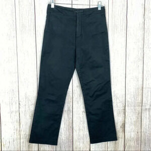 Club Monaco Crop Pants Women’s Size 0 Black Stretchy Straight Leg Trouser